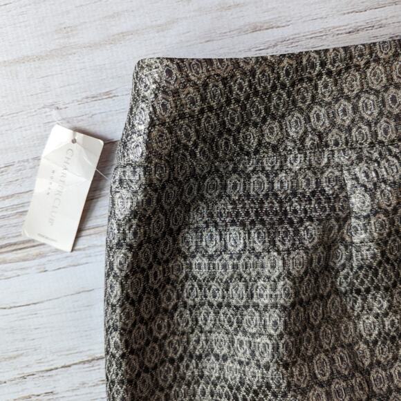 Charter Club  Jacquard  Metallic Skirt sz 24 W New with Tag - Picture 5 of 6